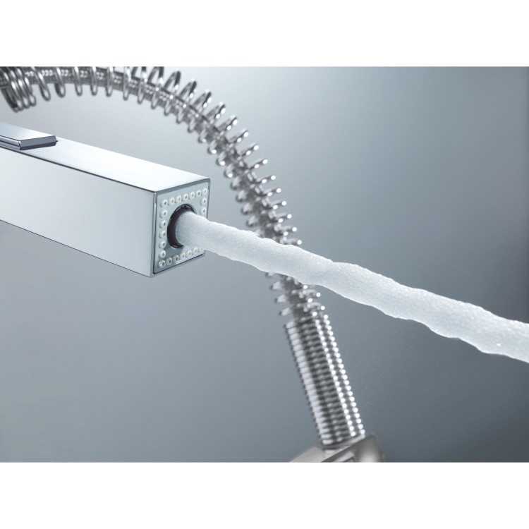 Grohe Eurocube Single Lever Kitchen Mixer Tap - Chrome