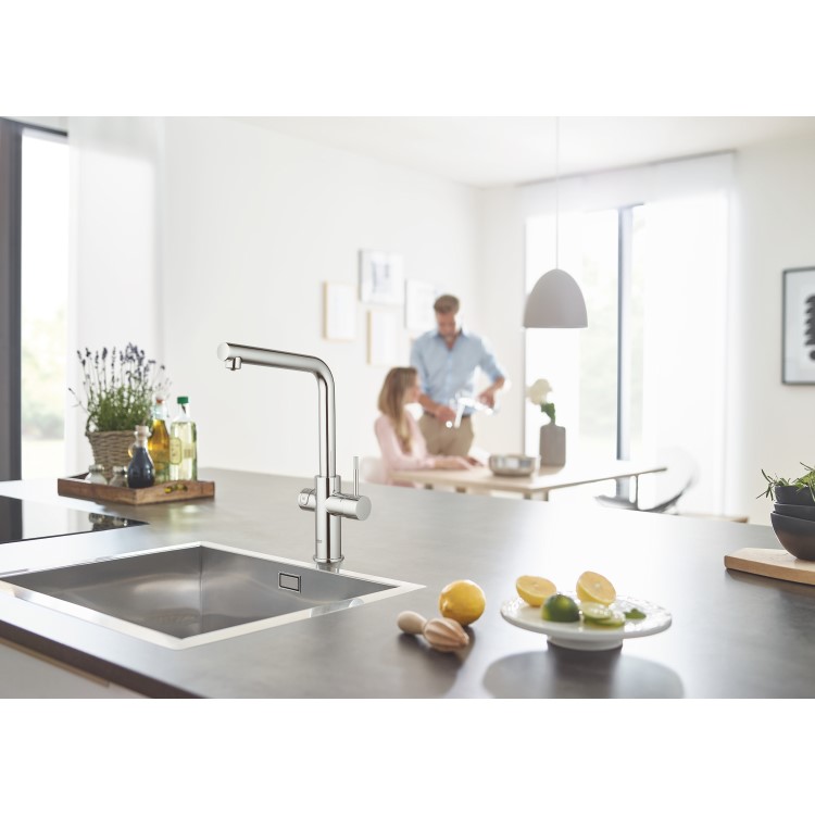 Grohe Blue Sparkling Water Smart Kitchen Tap - Chrome