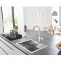 Grohe Blue C-Spout Single Lever Home Duo Starter Kitchen Mixer Tap Kit - Chrome