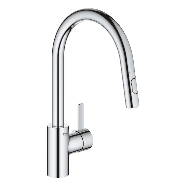 Refurbished Grohe Eurosmart Chrome Single Lever Pull Out Kitchen Mixer Tap