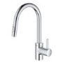 Refurbished Grohe Eurosmart Chrome Single Lever Pull Out Kitchen Mixer Tap