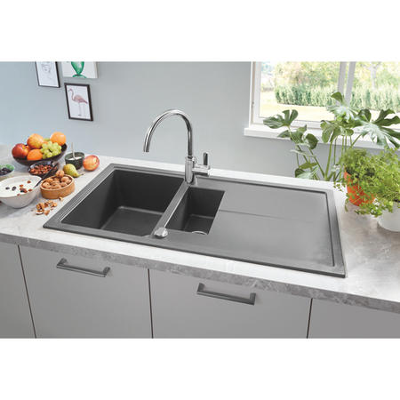 Refurbished Grohe Eurosmart Chrome Single Lever Pull Out Kitchen Mixer Tap