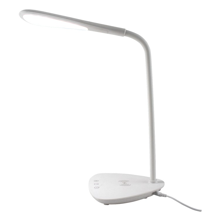 electriQ LED Desk Lamp with Wireless Charging For Your Mobile Phone- Qi Compatible