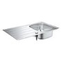 Grohe K200 Single bowl Inset Left or Right Chrome Stainless Steel Kitchen Sink