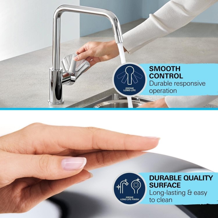 Grohe Start Classic Single Lever Kitchen Mixer Tap - Chrome
