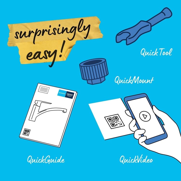 Grohe Start Classic Single Lever Kitchen Mixer Tap - Chrome