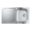 Grohe Single Bowl Reversible Drainer Stainless Steel Chrome Kitchen Sink