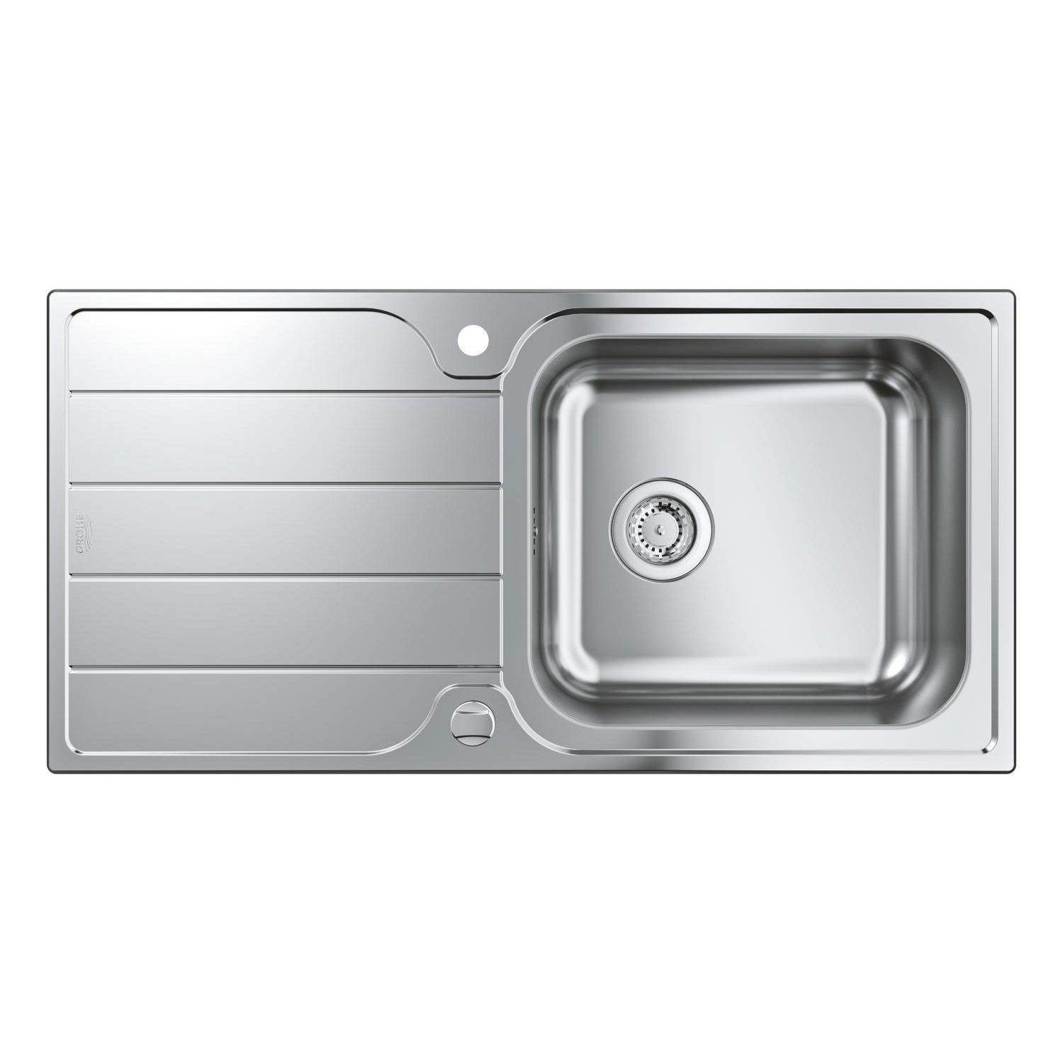 K500 Single bowl Inset Left or Right Stainless Steel Kitchen Sink