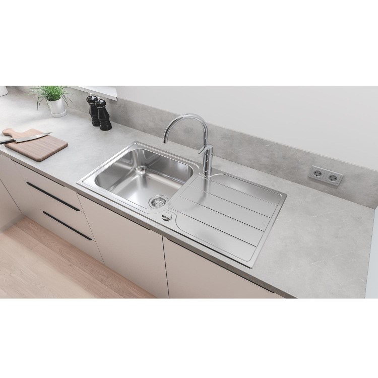 Grohe K500 Single bowl Inset Left or Right Chrome Stainless Steel Kitchen Sink