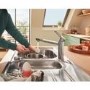 Grohe K200 1.5 bowls Inset Left or Right Chrome Stainless Steel Kitchen Sink