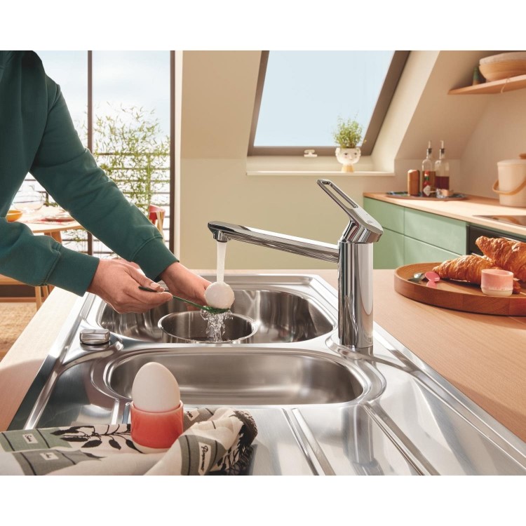 Grohe K200 1.5 bowls Inset Left or Right Chrome Stainless Steel Kitchen Sink