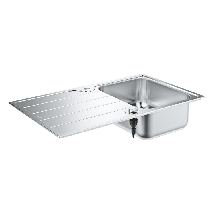 Grohe K500 Single bowl Inset Left or Right Chrome Stainless Steel Kitchen Sink