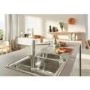 Grohe K500 1.5 bowls Inset Left or Right Chrome Stainless Steel Kitchen Sink