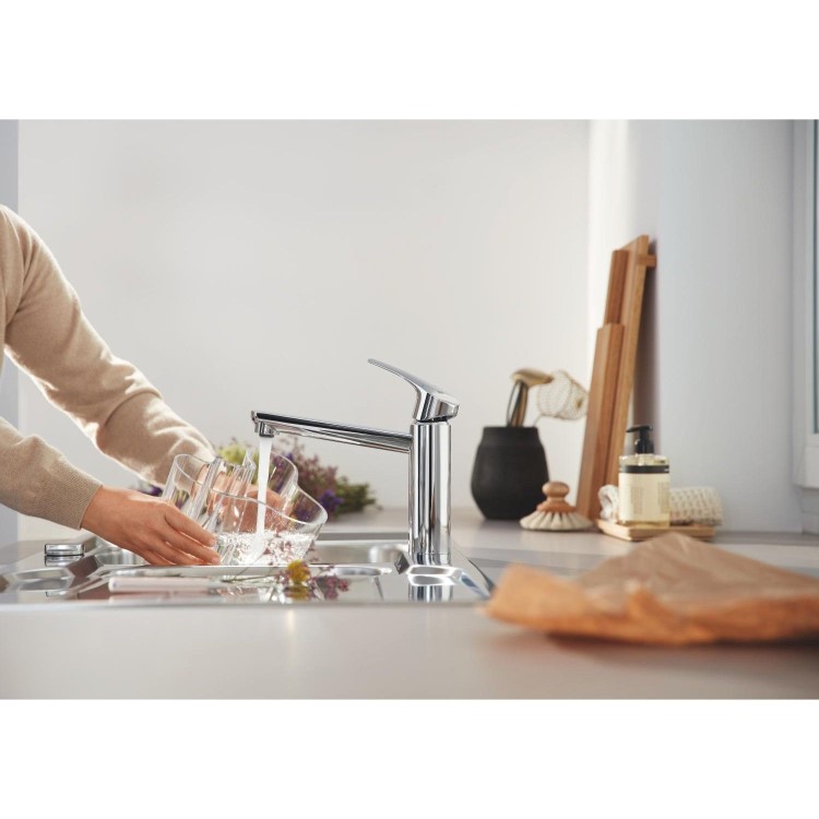 Grohe K500 1.5 bowls Inset Left or Right Chrome Stainless Steel Kitchen Sink