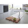 Single Bowl Stainless Steel Kitchen Sink & Tap with Reversible Drainer - Grohe Minta