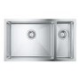 Grohe K700 1.5 Bowl Kitchen Sink with Overflow - Stainless Steel