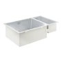 Grohe K700 1.5 Bowl Kitchen Sink with Overflow - Stainless Steel