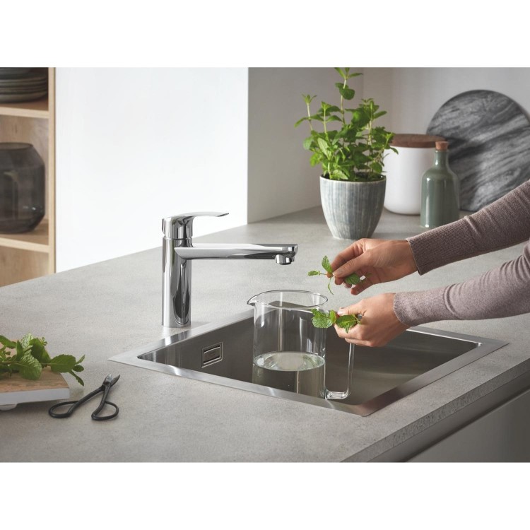 Grohe K700 Single bowl Inset or Flush-Mount Chrome Stainless Steel Kitchen Sink