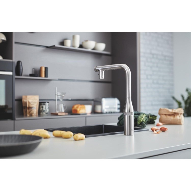 Grohe K700U Single bowl Undermount Black Composite  Kitchen Sink