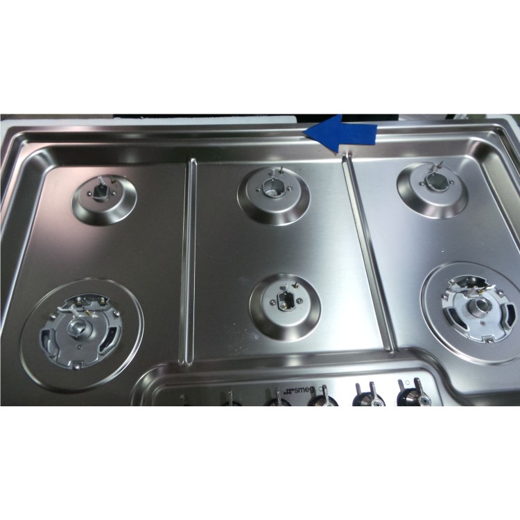 GRADE A3 - Smeg PGF96 Classic Stainless Steel Ultra Low Profile 6 Burner 87cm Gas Hob