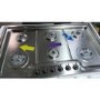 GRADE A3 - Smeg PGF96 Classic Stainless Steel Ultra Low Profile 6 Burner 87cm Gas Hob