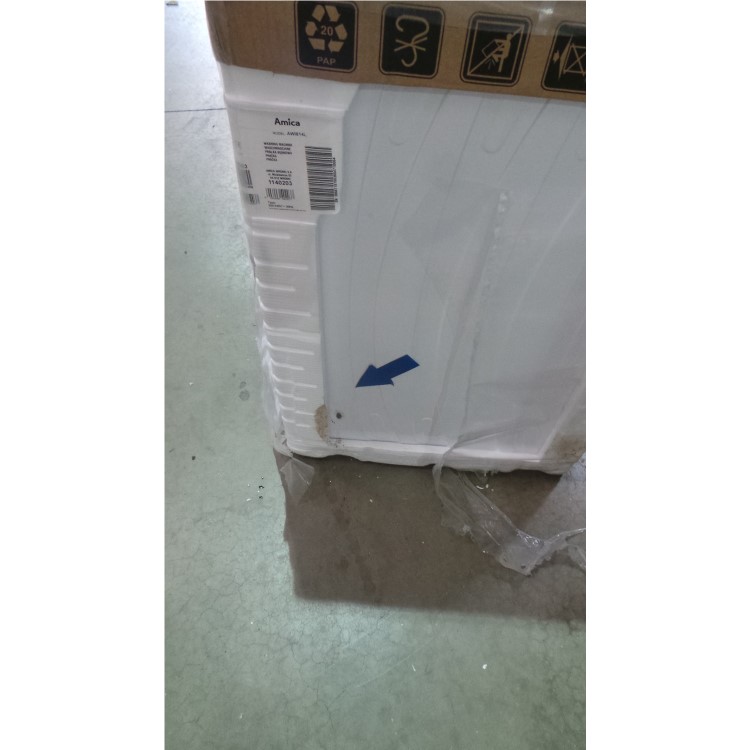 GRADE A2 - Amica AWI814L Classic 8kg 1400rpm Freestanding Washing Machine White