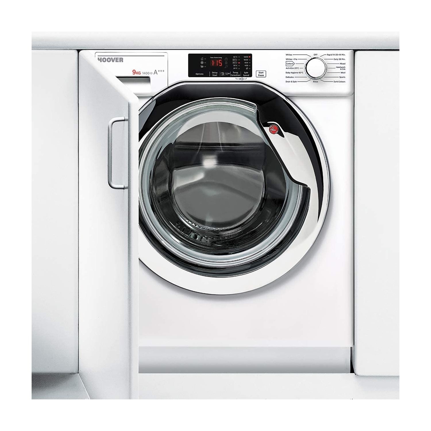 Refurbished Hoover HBWM914DC-80 Integrated 9KG 1400 Spin Washing Machine