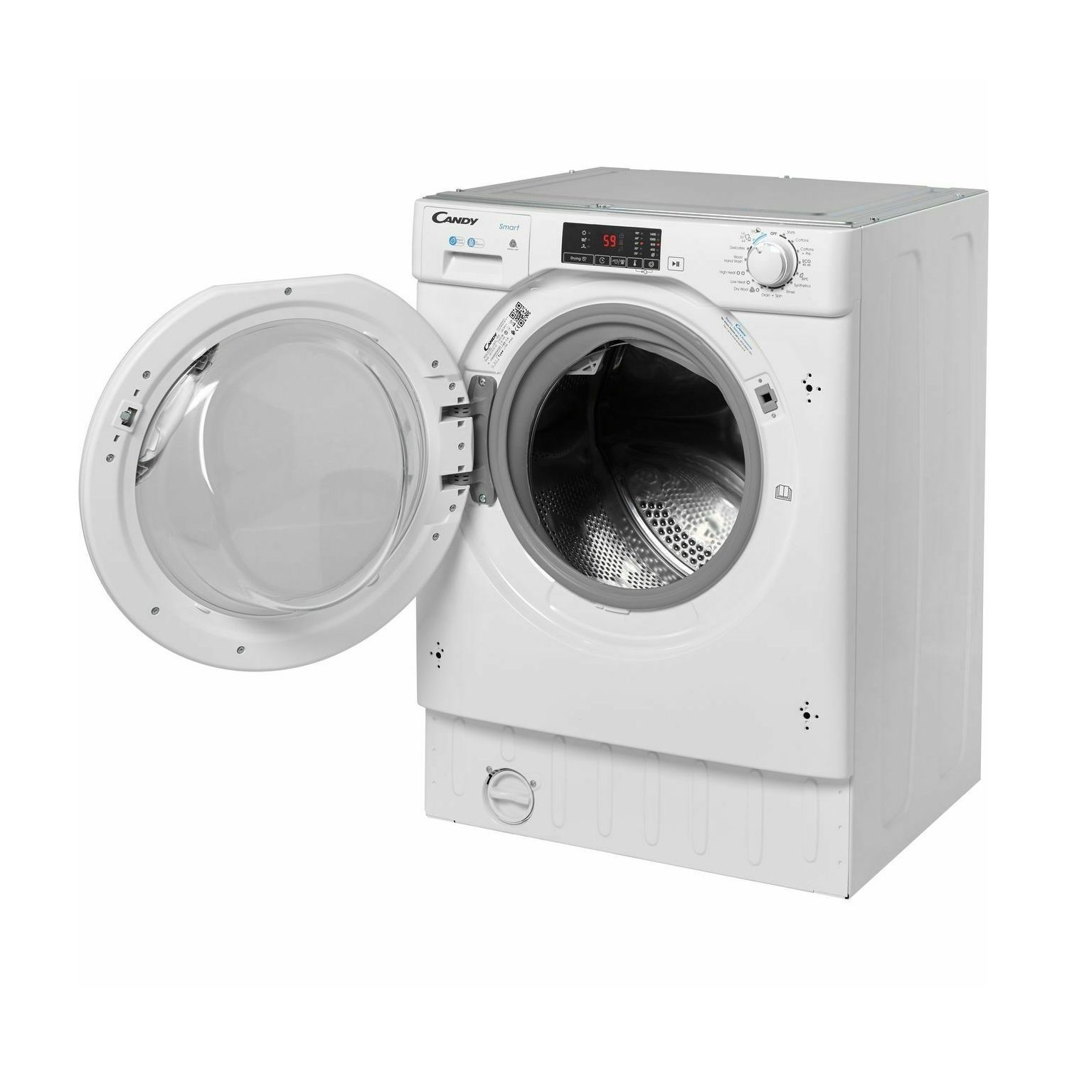 Candy CBD 485D1E Smart Integrated 8/5KG 1500 Spin Washer Dryer White