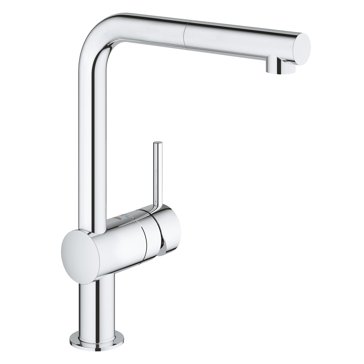Grohe Minta Single Lever Pull Out Monobloc Kitchen Mixer Tap - Chrome