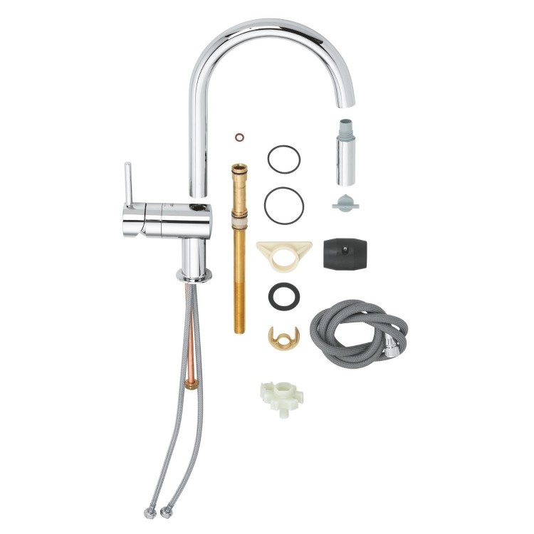 Grohe Minta Single Lever Kitchen Mixer Tap - Chrome