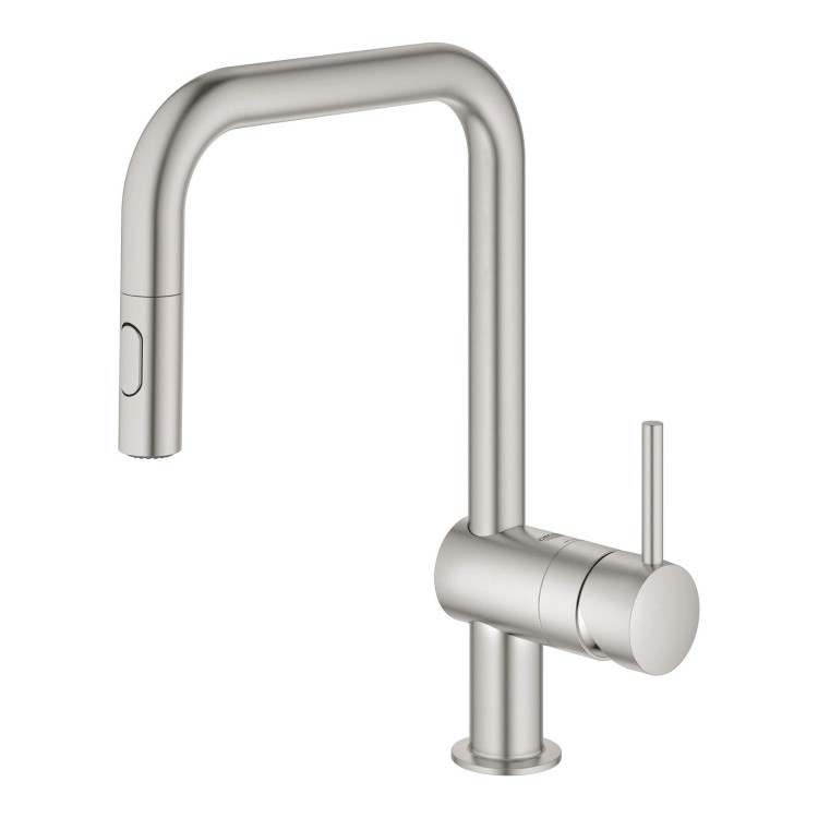 Grohe Minta Single Lever Kitchen Mixer Tap - SuperSteel
