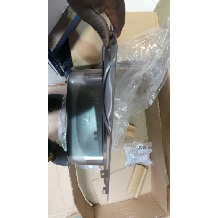 GRADE A3 - Astracast LD15XXHOMESK1 Lausanne 1.5 Bowl Left Hand Drainer Polished Stainless Steel Corner Sink