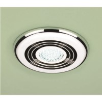 HIB Cyclone Chrome Wet Room Inline Fan with LED Lights