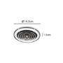 HIB Cyclone Chrome Wet Room Inline Fan with LED Lights