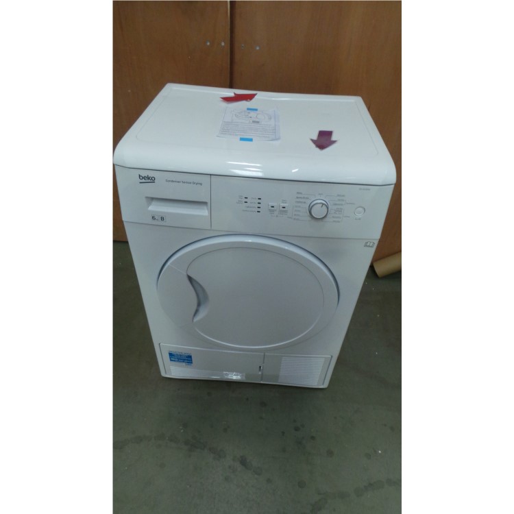 GRADE A3 - Beko DCU6130W 6kg Freestanding Condenser Tumble Dryer White