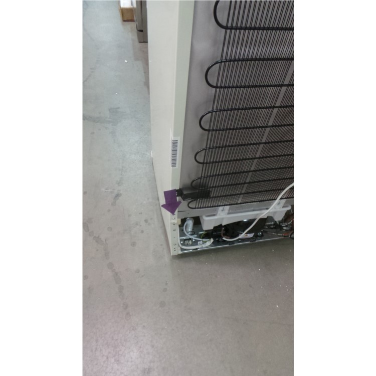 GRADE A2 - Servis C60185NFC Retro Right Hand Hinge Freestanding Fridge Freezer Cream