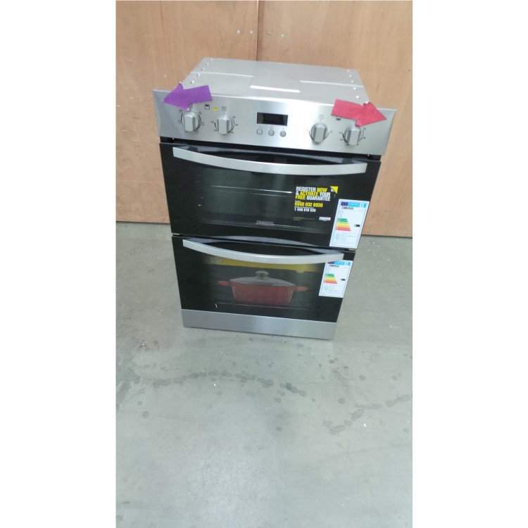 GRADE A2 - Zanussi ZOD35511XK Electric Built-in Multifunction Double Oven Stainless Steel