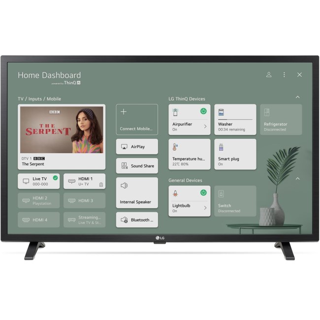 LG 32LQ630B6LA (2022) LED HDR HD Ready 720p Smart TV, 32 inch with Freeview  HD/Freesat