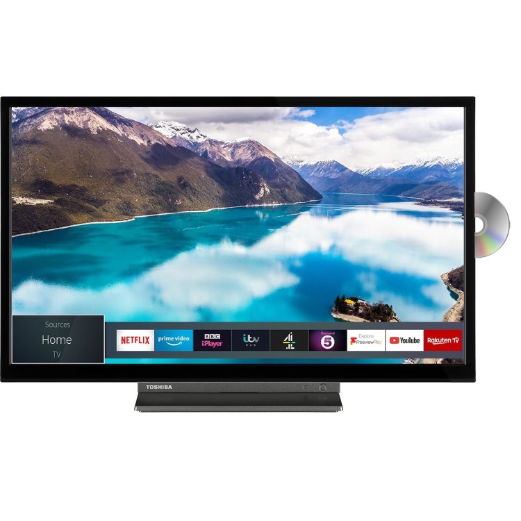 GRADE A2 - Toshiba 32WD3A63DB 32" HD Ready Smart LED TV with DVD Player with Freeview Play