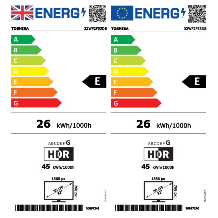 Toshiba 32WF2F53DB 32-Inch HD Ready Smart Fire TV  HDR10+ Alexa & Freeview Play
