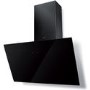 Faber Tweet 80cm Angled Cooker Hood - Black Glass