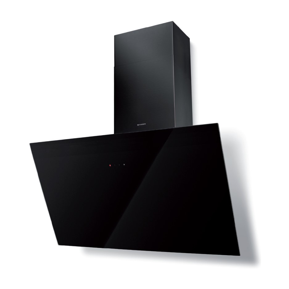 black angled cooker hood 80cm