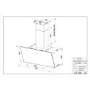 Faber Tweet 80cm Angled Cooker Hood - Black Glass