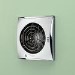 Chrome Wall Mounted Bathroom Extractor Fan with Timer - hib. Hush