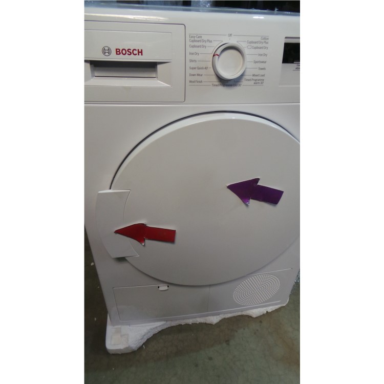 GRADE A2 - Bosch WTH83000GB 8kg Freestanding Heat Pump Condenser Tumble Dryer White