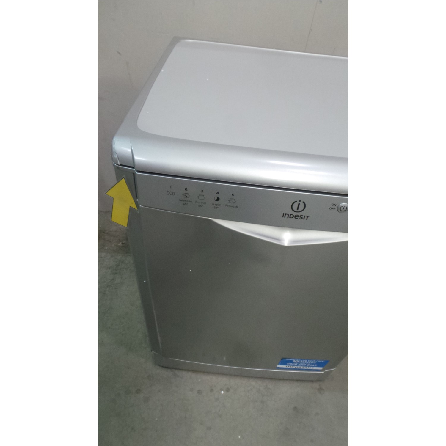 Indesit dfg15b1s best sale silver