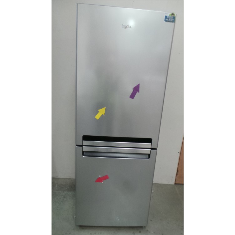 GRADE A3 - Whirlpool WBA4328NFTS Freestanding Fridge Freezer - Stainless Steel