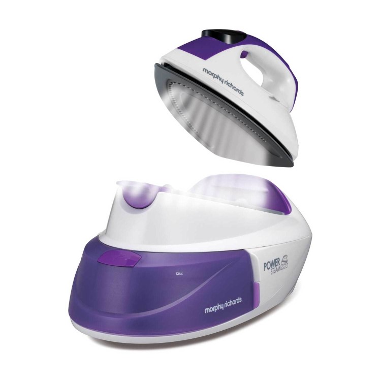 Morphy Richards 333000 Intellitemp Steam Generator Iron White And Purple