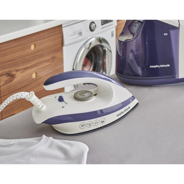 Morphy Richards 333202 SpeedSteam 3000W Steam Generator Iron - Purple
