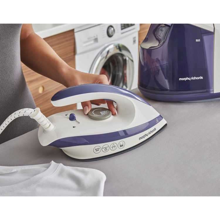 Morphy Richards 333202 SpeedSteam 3000W Steam Generator Iron - Purple